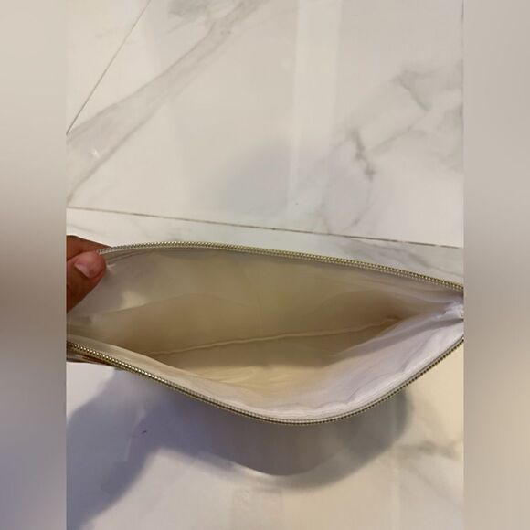 Gold striped cosmetic bag #12 - Picture 4 of 5